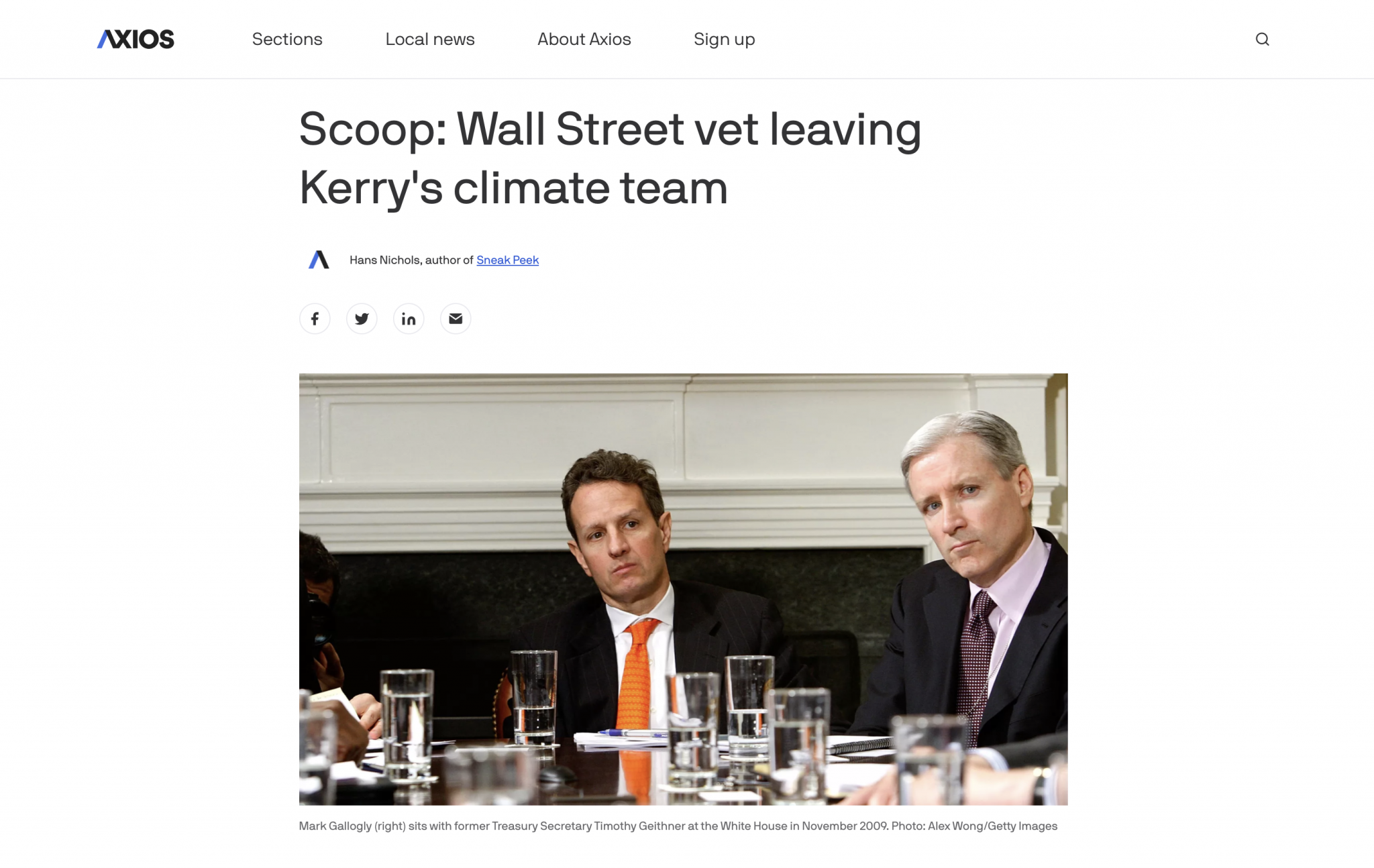 Finance guy leaves Kerry’s climate team after huge outcry - Bank on our 